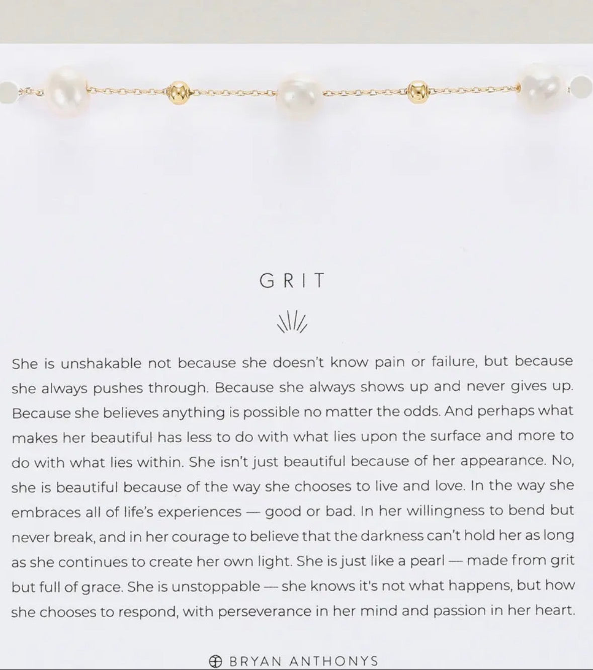 Bryan Anthonys Grit Pearl Bead Bracelet