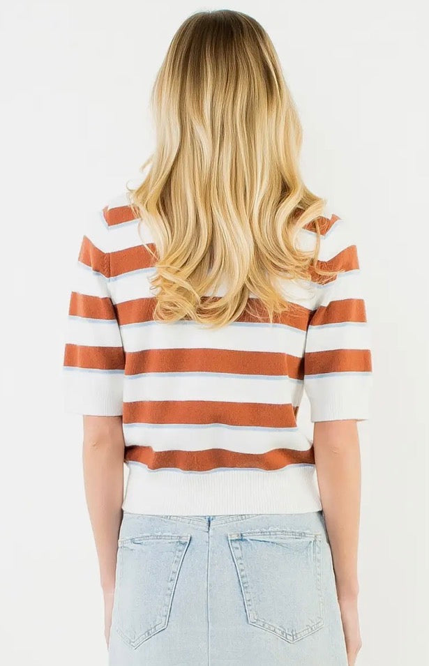 Cameron Stripe Top by THML