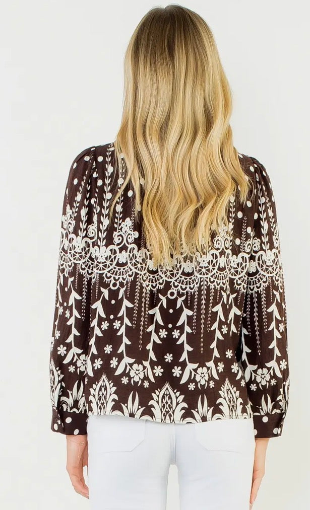 Peyton Polka Dot Blouse By THML